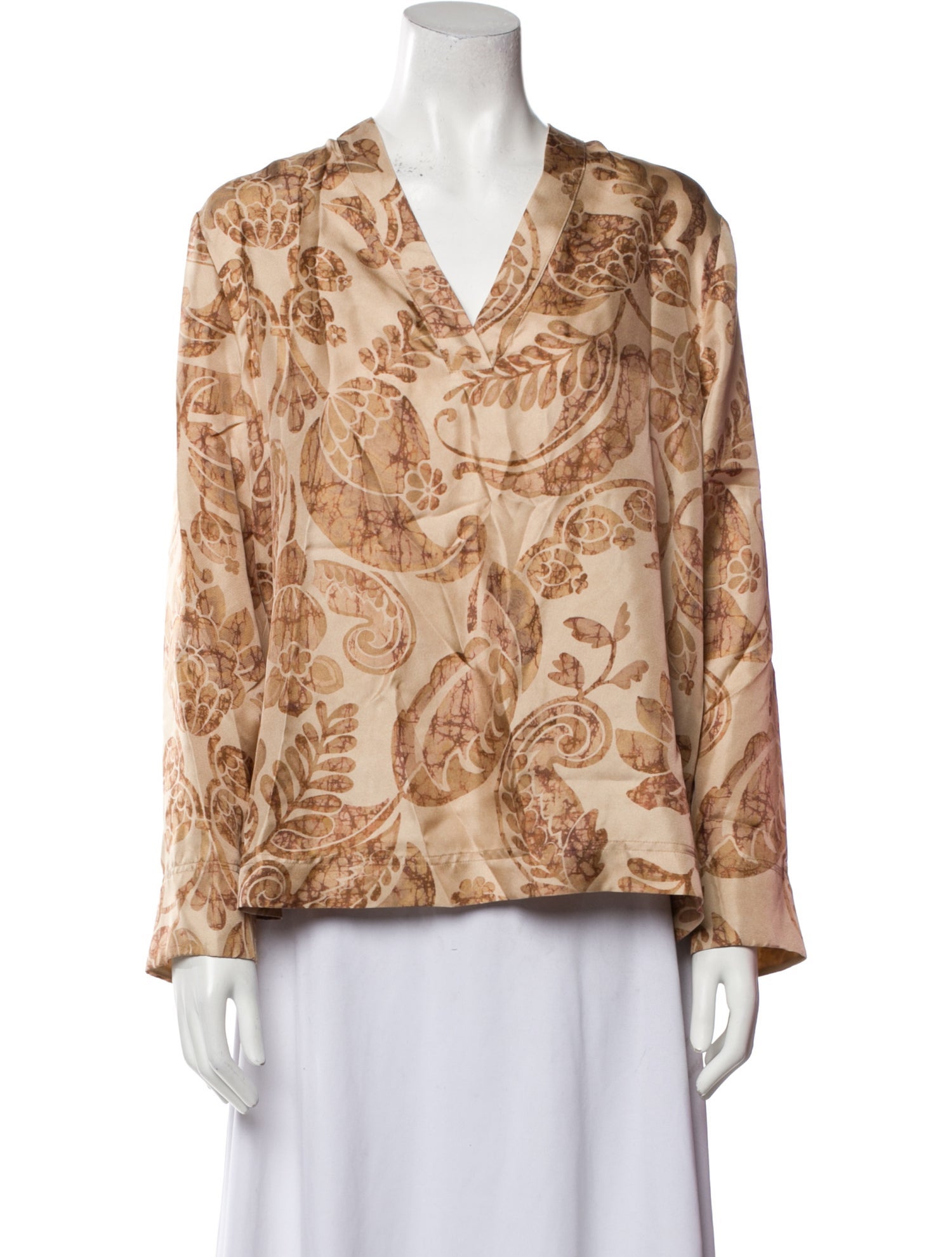 Momoni Silk Printed Blouse w/ Tags