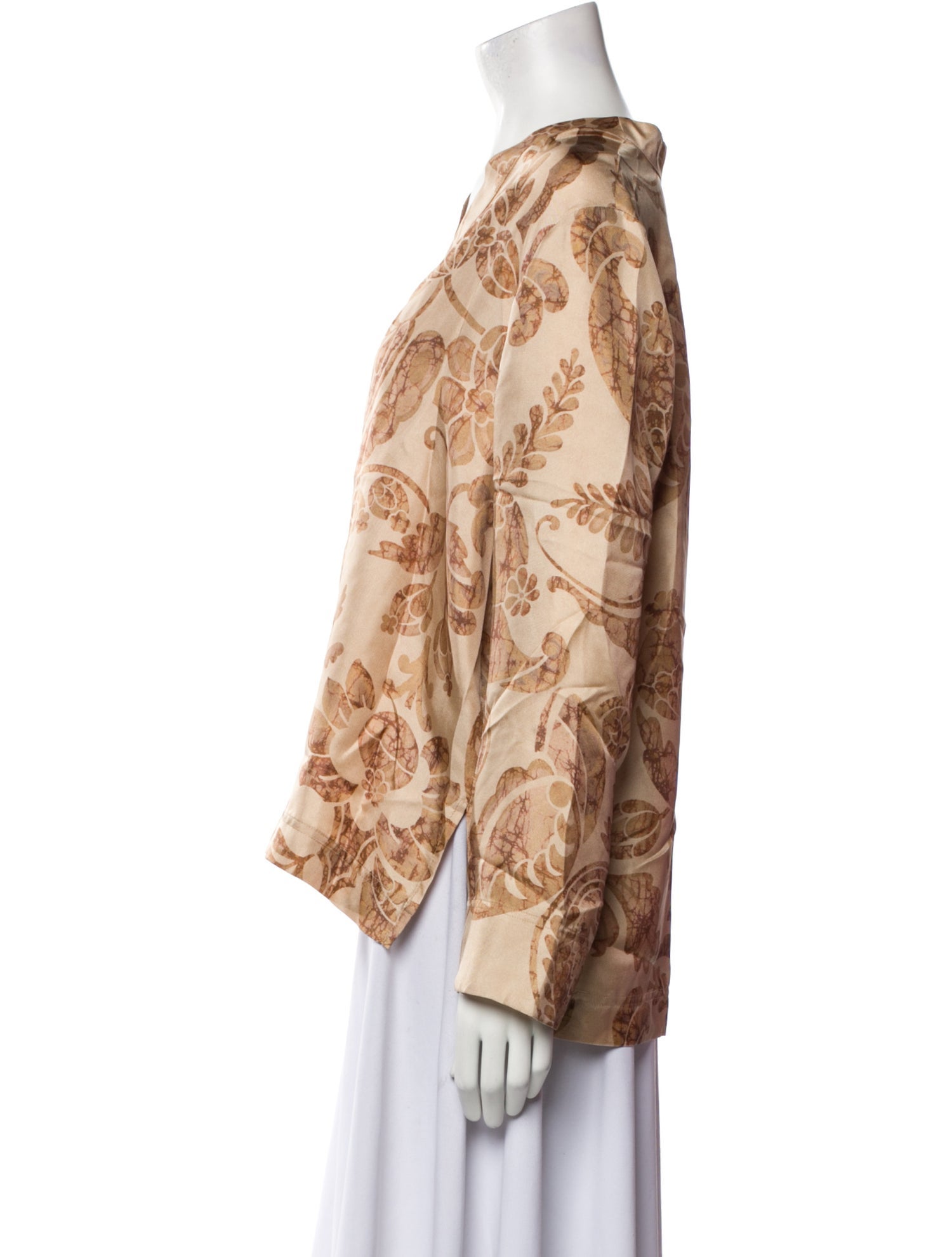 Momoni Silk Printed Blouse w/ Tags
