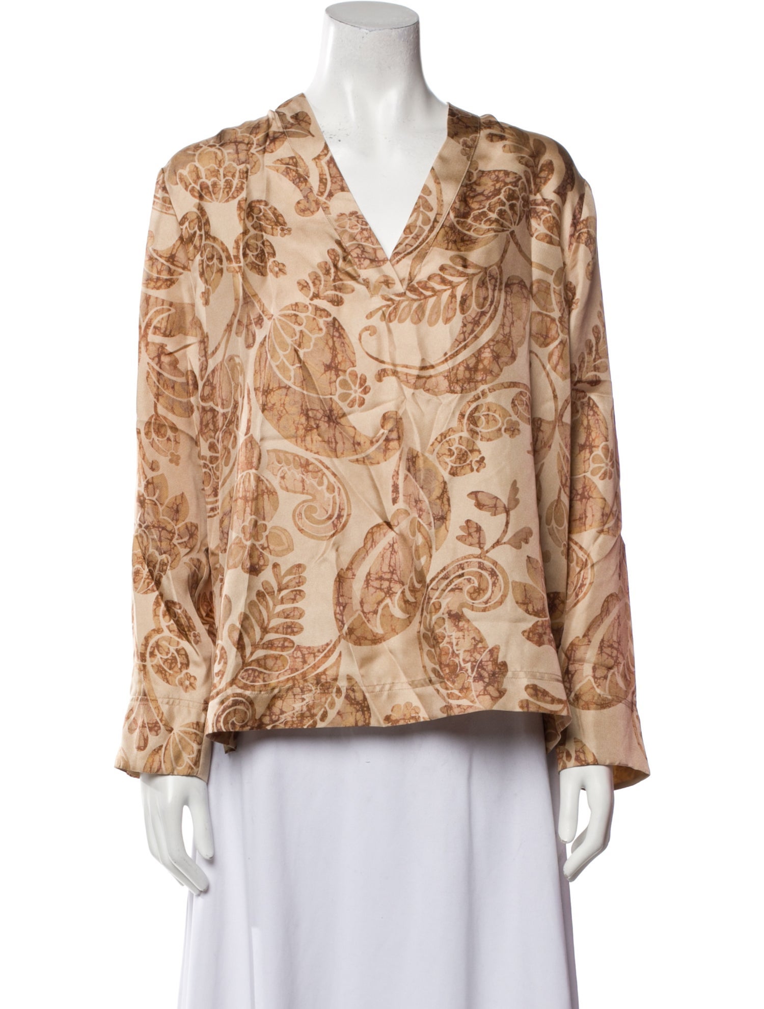 Momoni Silk Printed Blouse w/ Tags