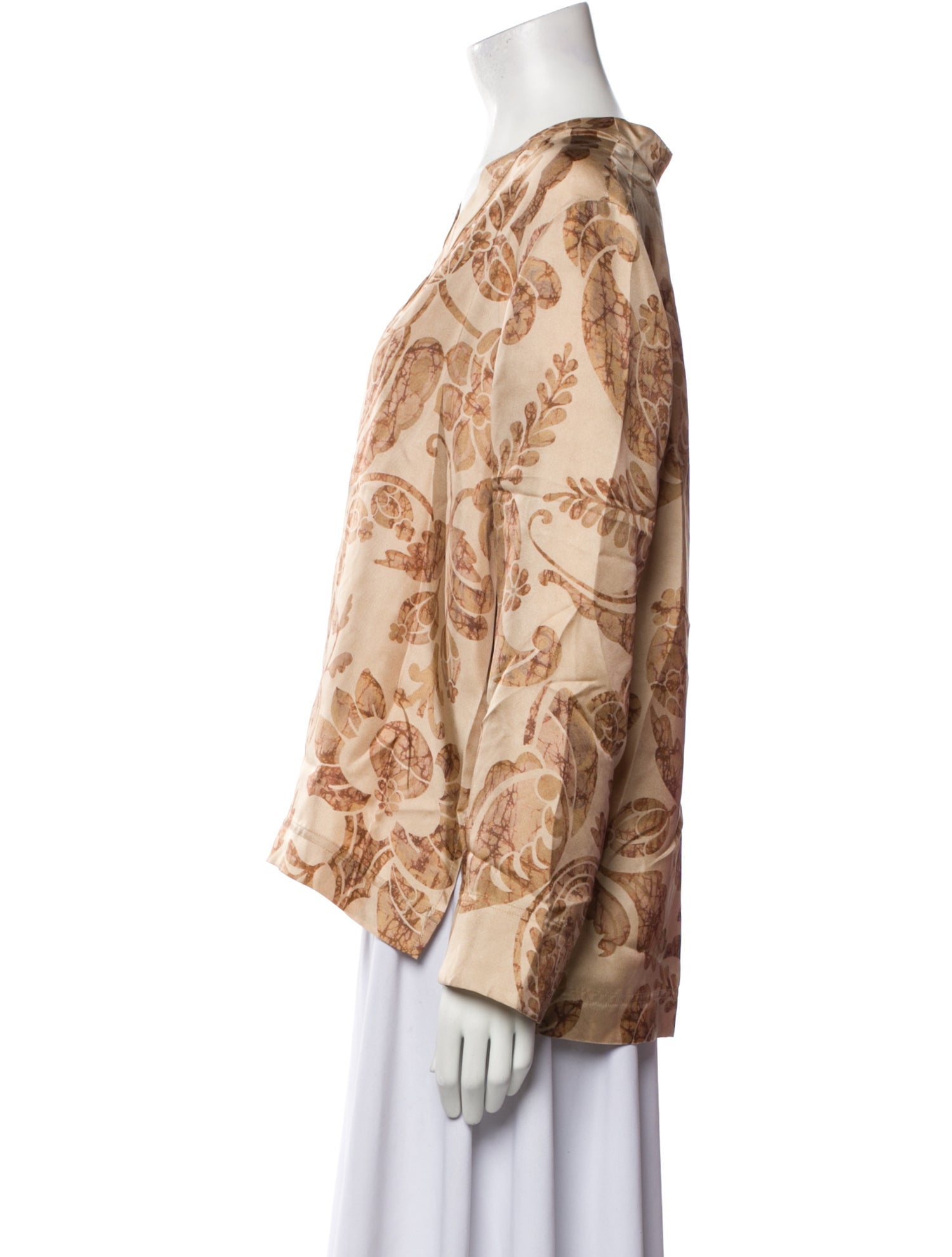 Momoni Silk Printed Blouse w/ Tags