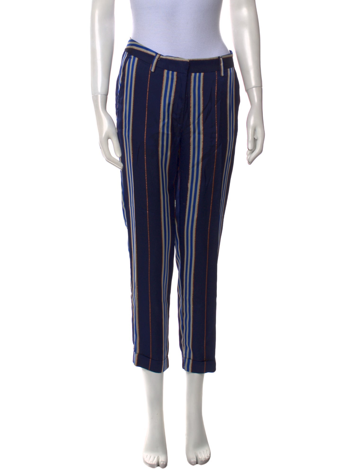 Momoni Striped Straight Leg Pants