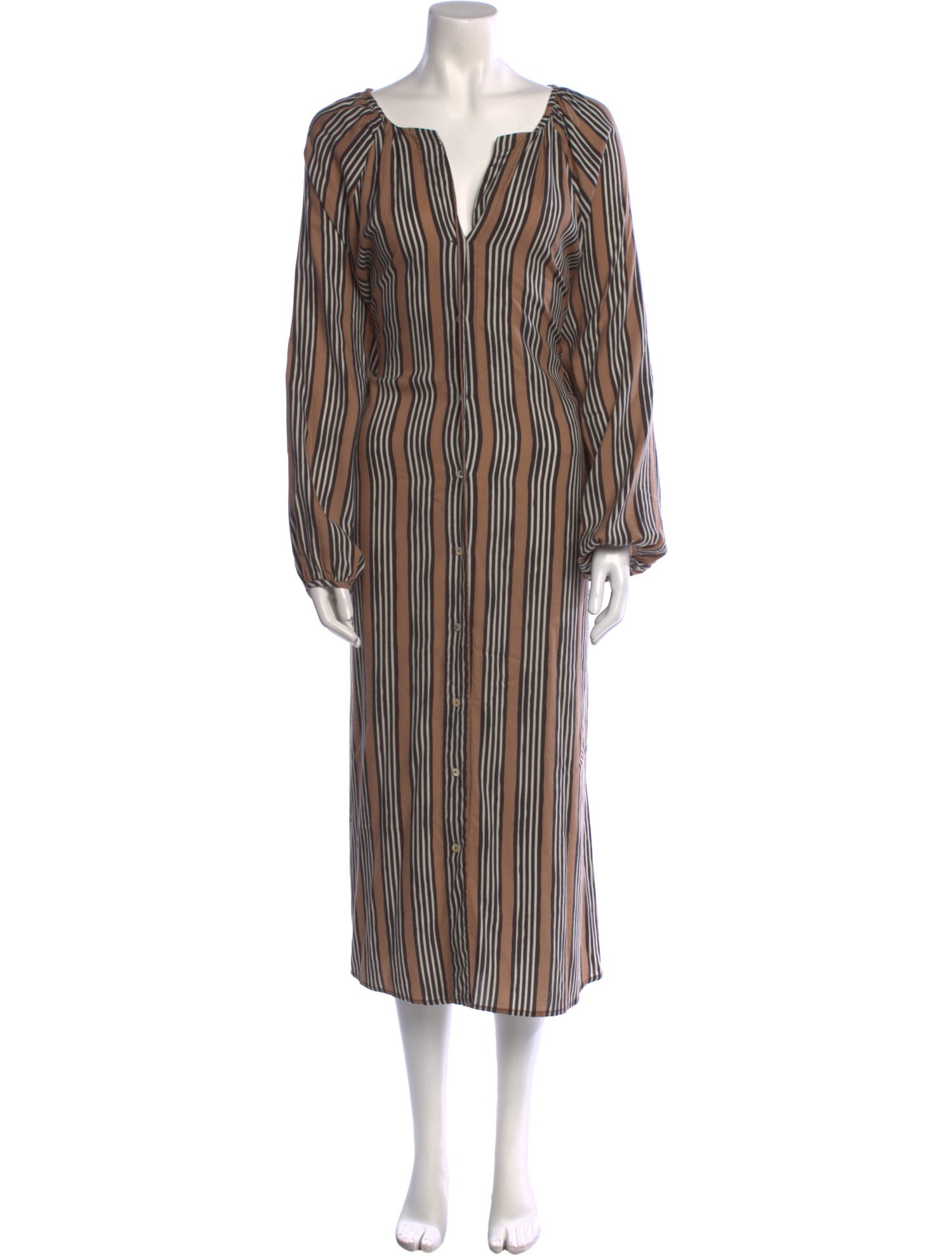 Momoni Striped Long Dress