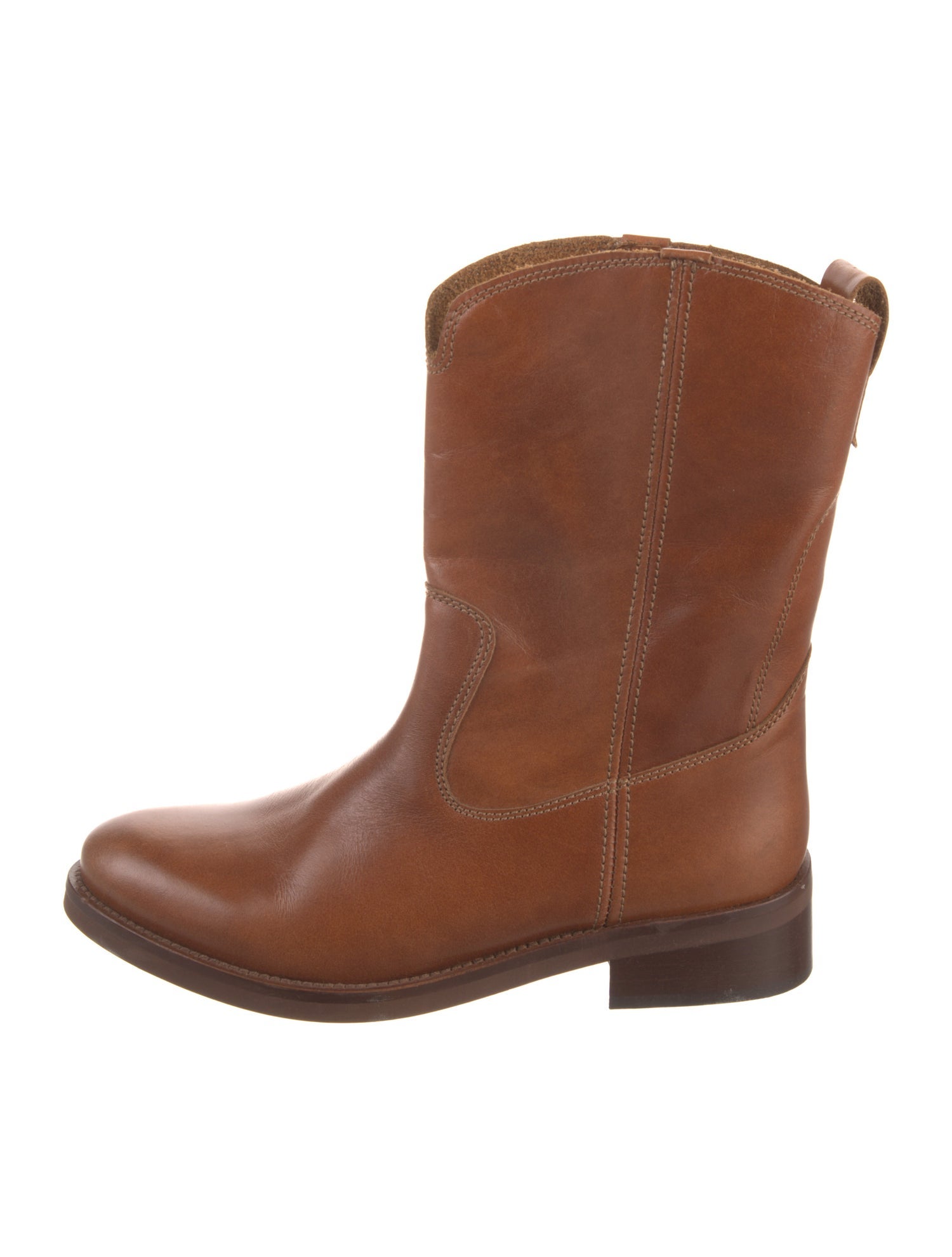 Momoni Leather Western Boots