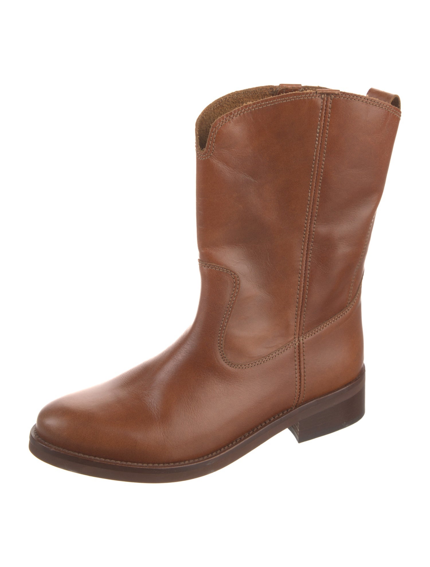 Momoni Leather Western Boots