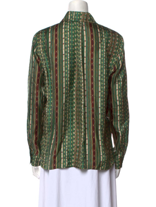 Momoni Silk Printed Button-Up Top