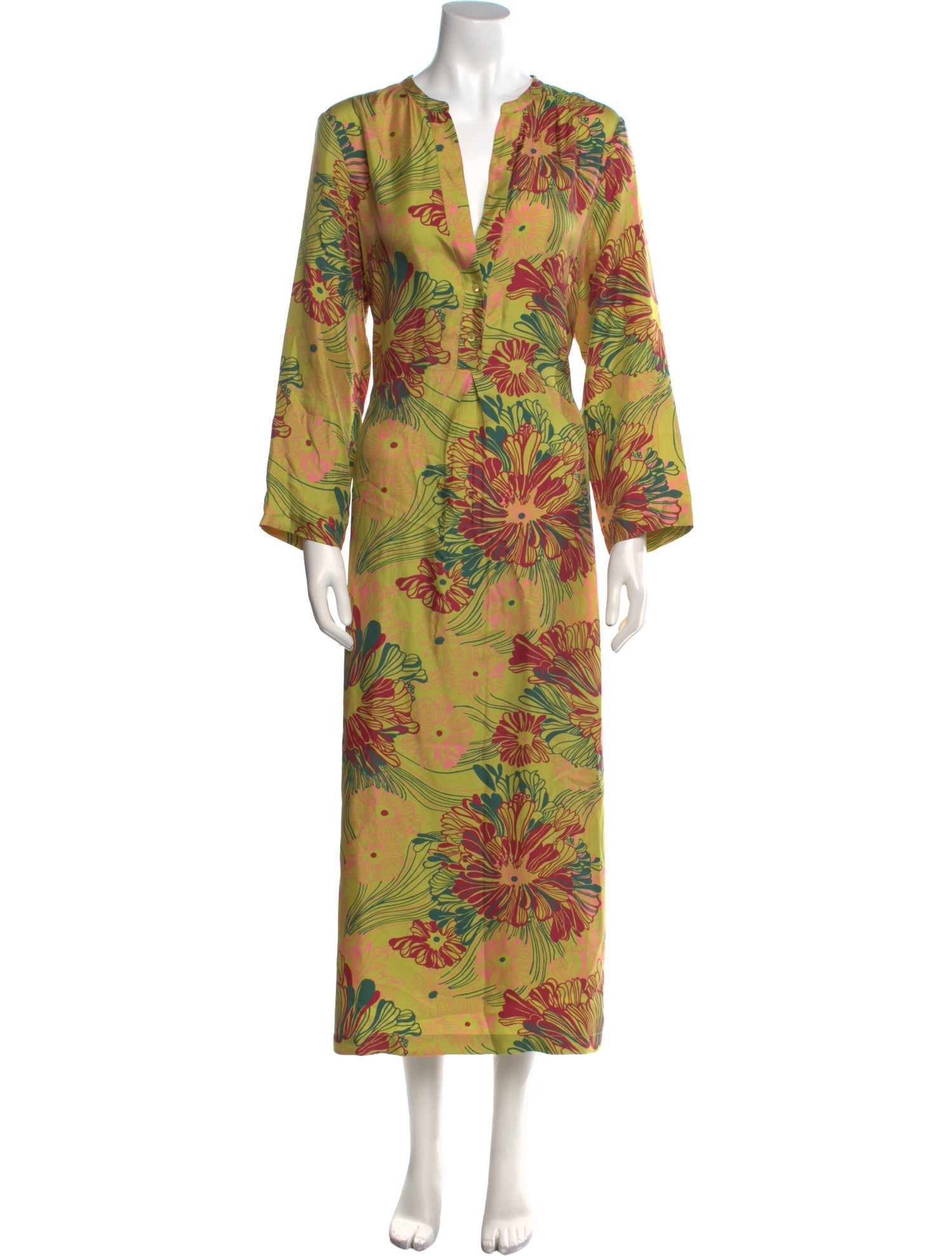 Momoni Floral Print Long Dress