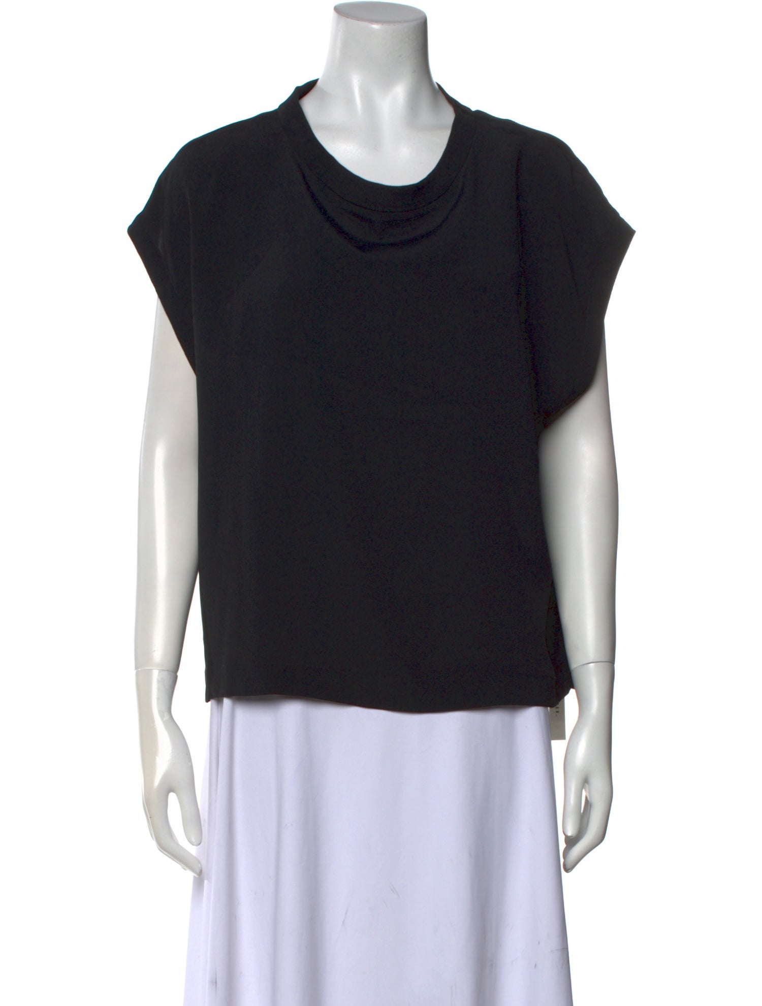 Momoni Cowl Neck Short Sleeve T-Shirt