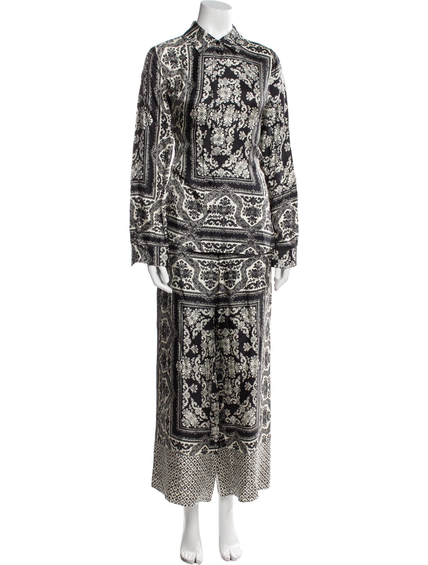 Momoni Silk Printed Pant Set