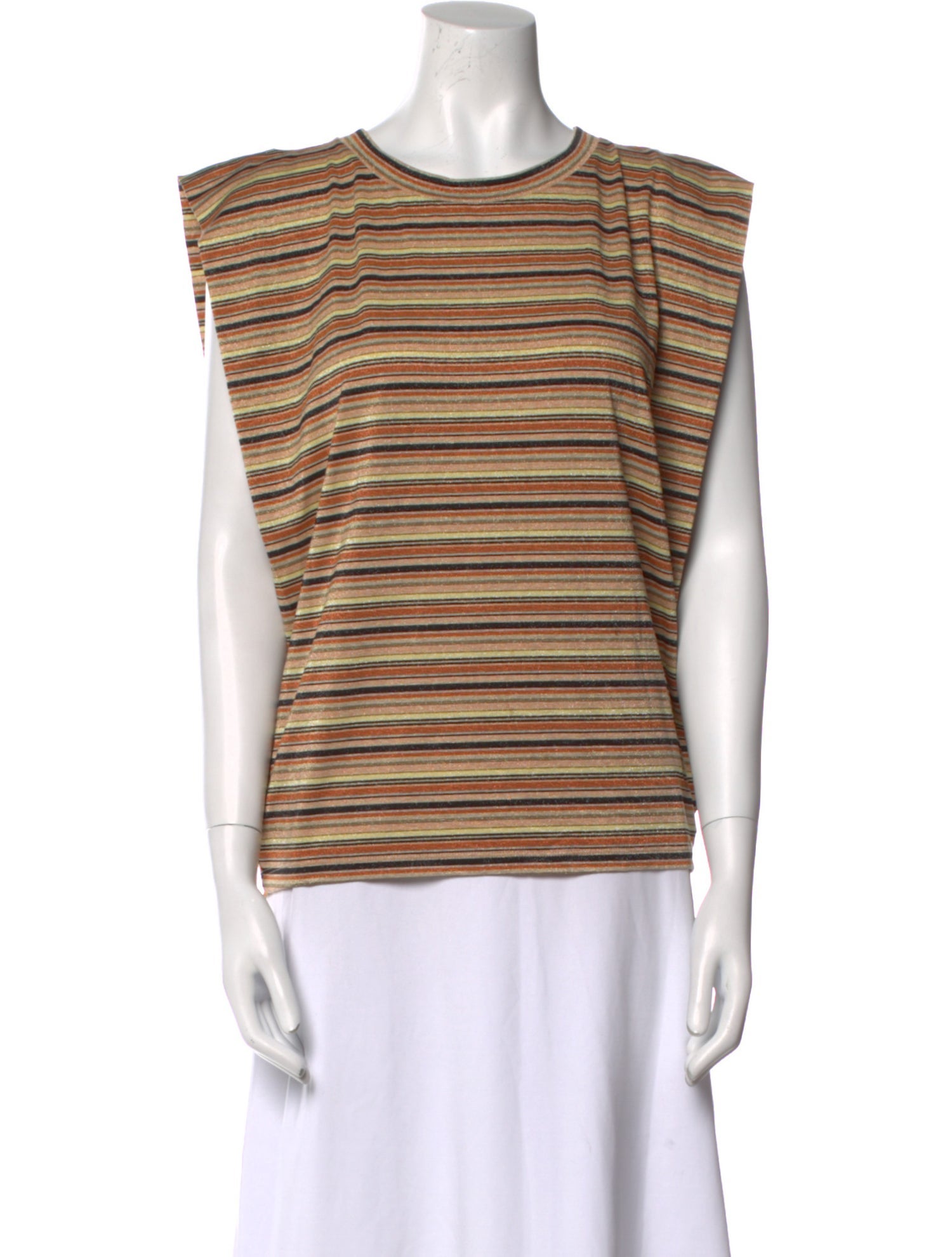 Momoni Striped Scoop Neck Top w/ Tags