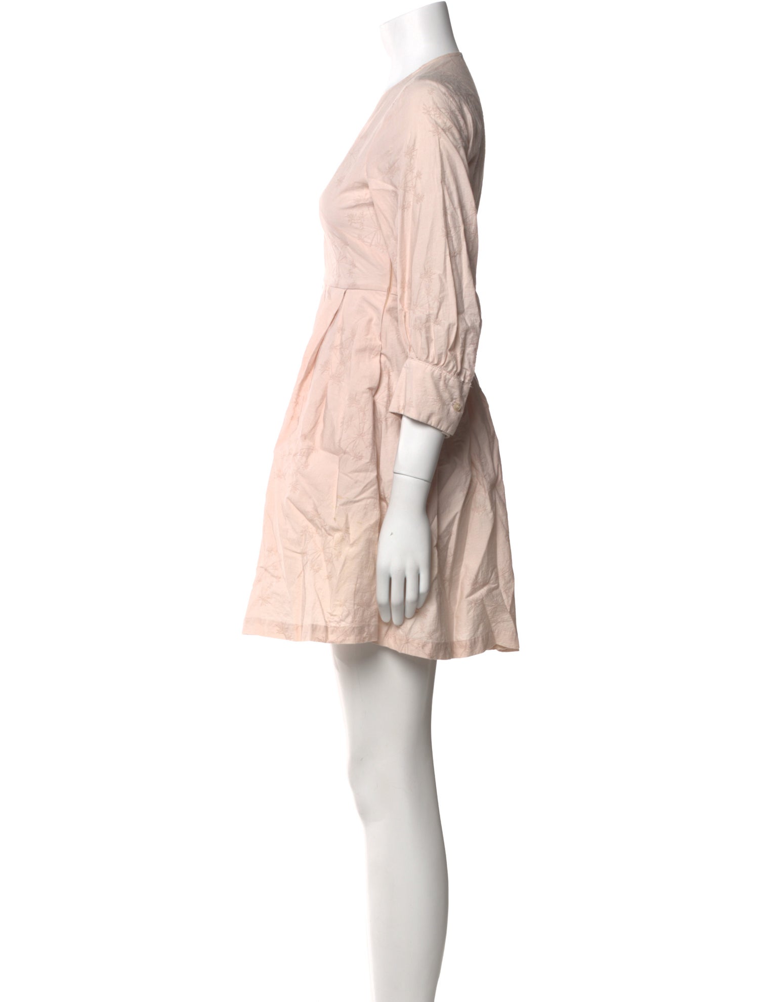 Momoni V-Neck Mini Dress