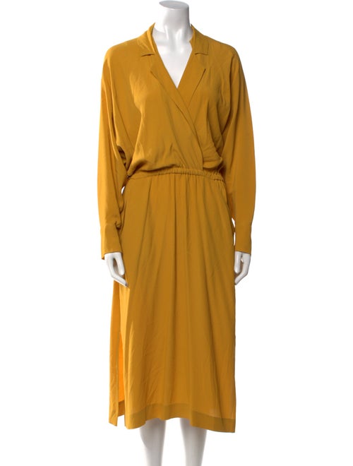Momoni V-Neck Midi Length Dress