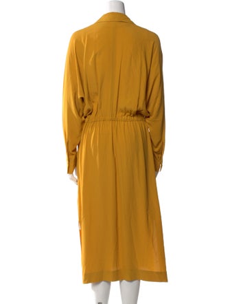 Momoni V-Neck Midi Length Dress
