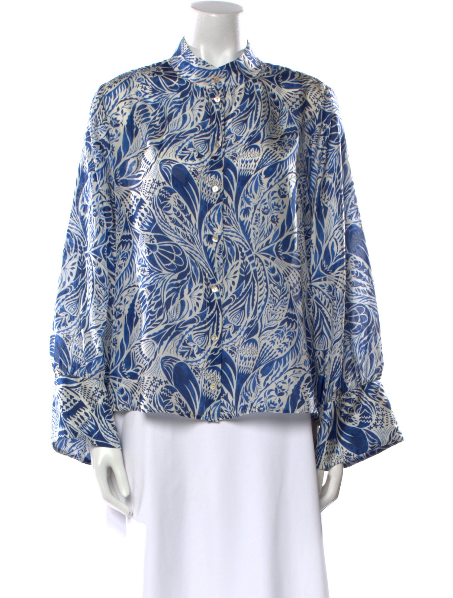 Momoni Silk Paisley Print Blouse w/ Tags