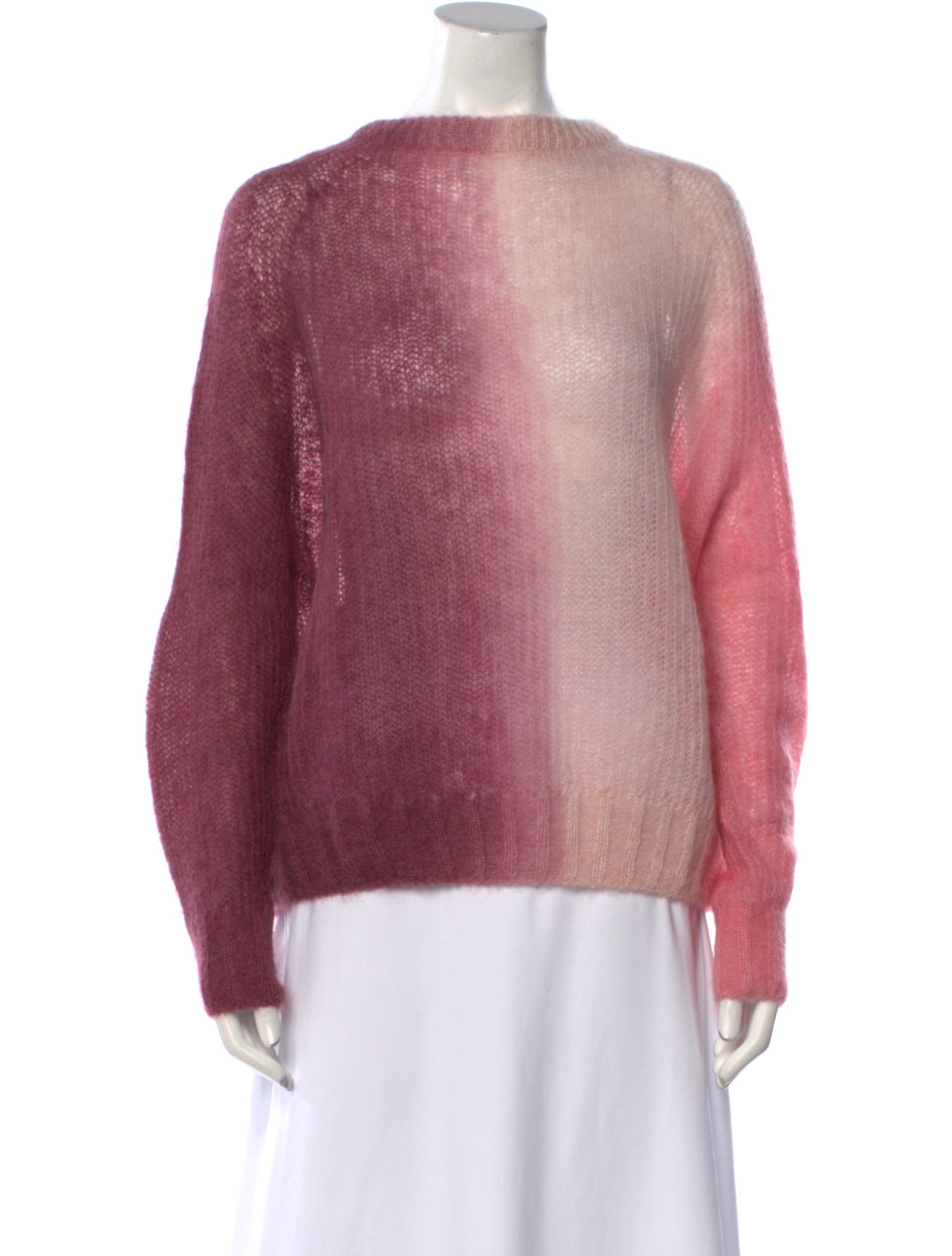 Momoni Tie-Dye Print Bateau Neckline Sweater
