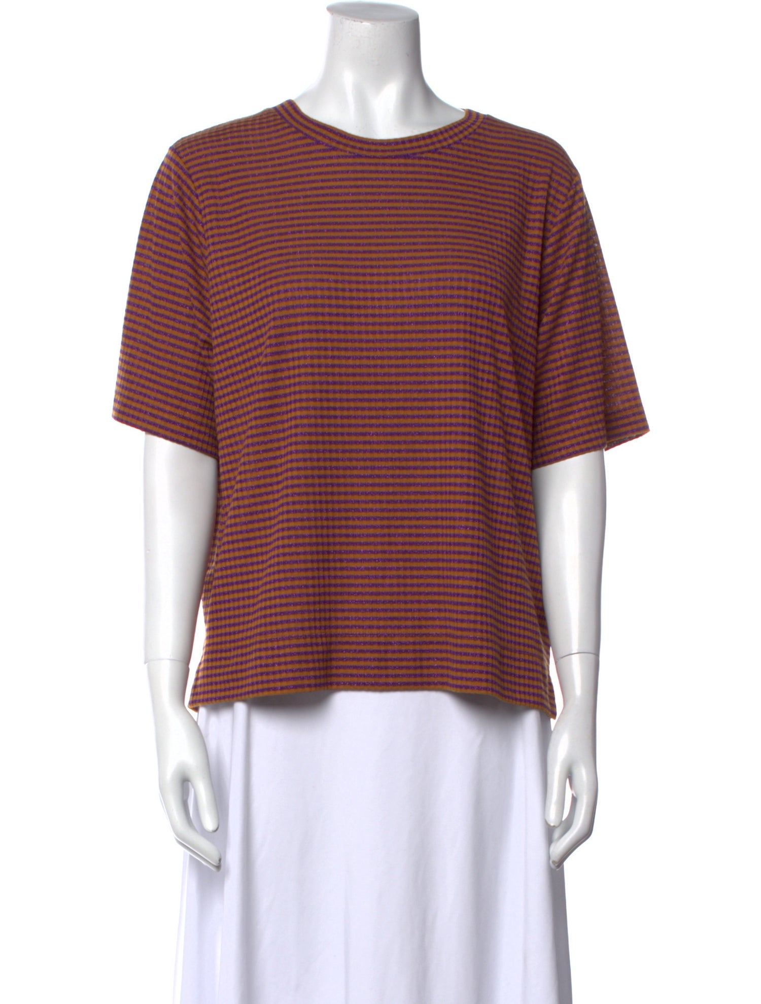 Momoni Striped Crew Neck T-Shirt