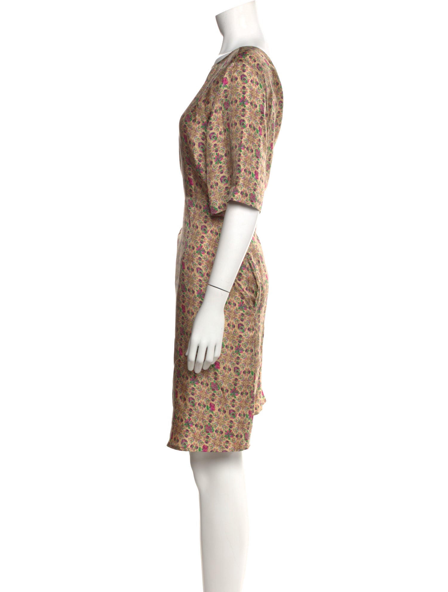 Momoni Silk Knee-Length Dress w/ Tags