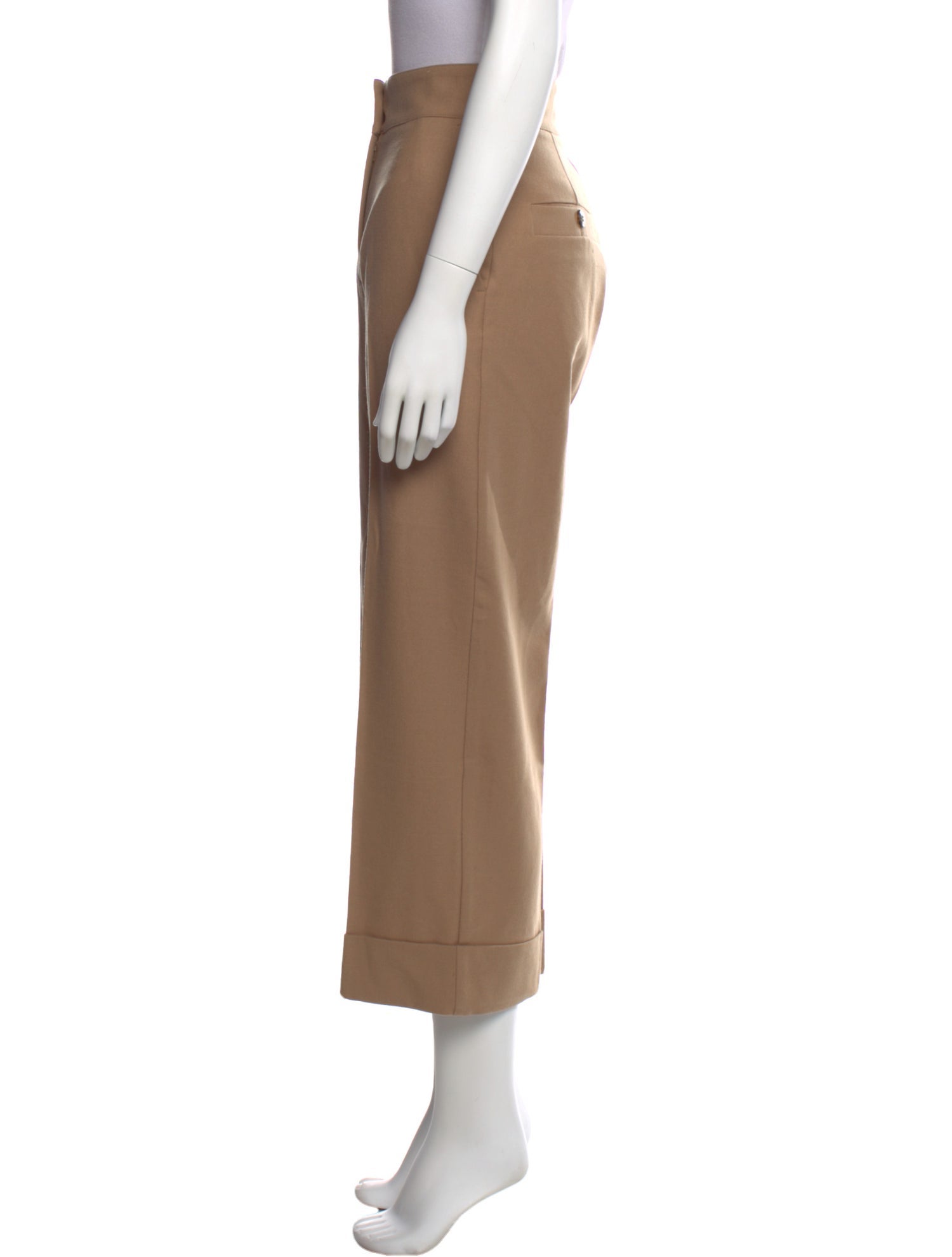 Momoni Virgin Wool Wide Leg Pants