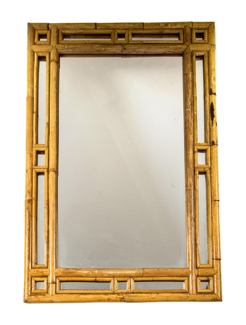 Mirror Natural Bamboo Wall Mirror Decor & Accessories MIR20107