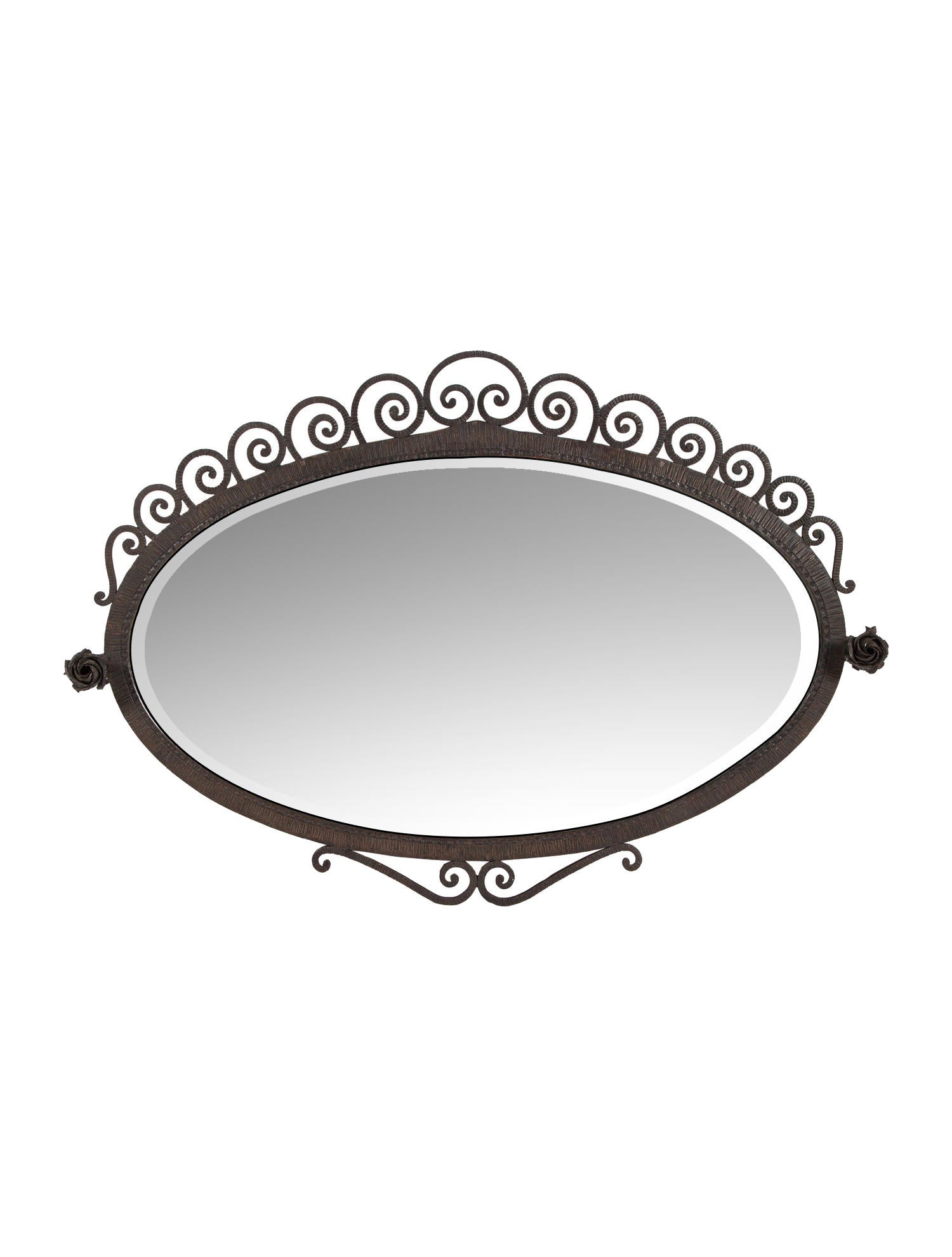 Mirror French Wrought Iron Wall Mirror Black, 1 pieces Mirrors, Decor & Accessories MIR20161