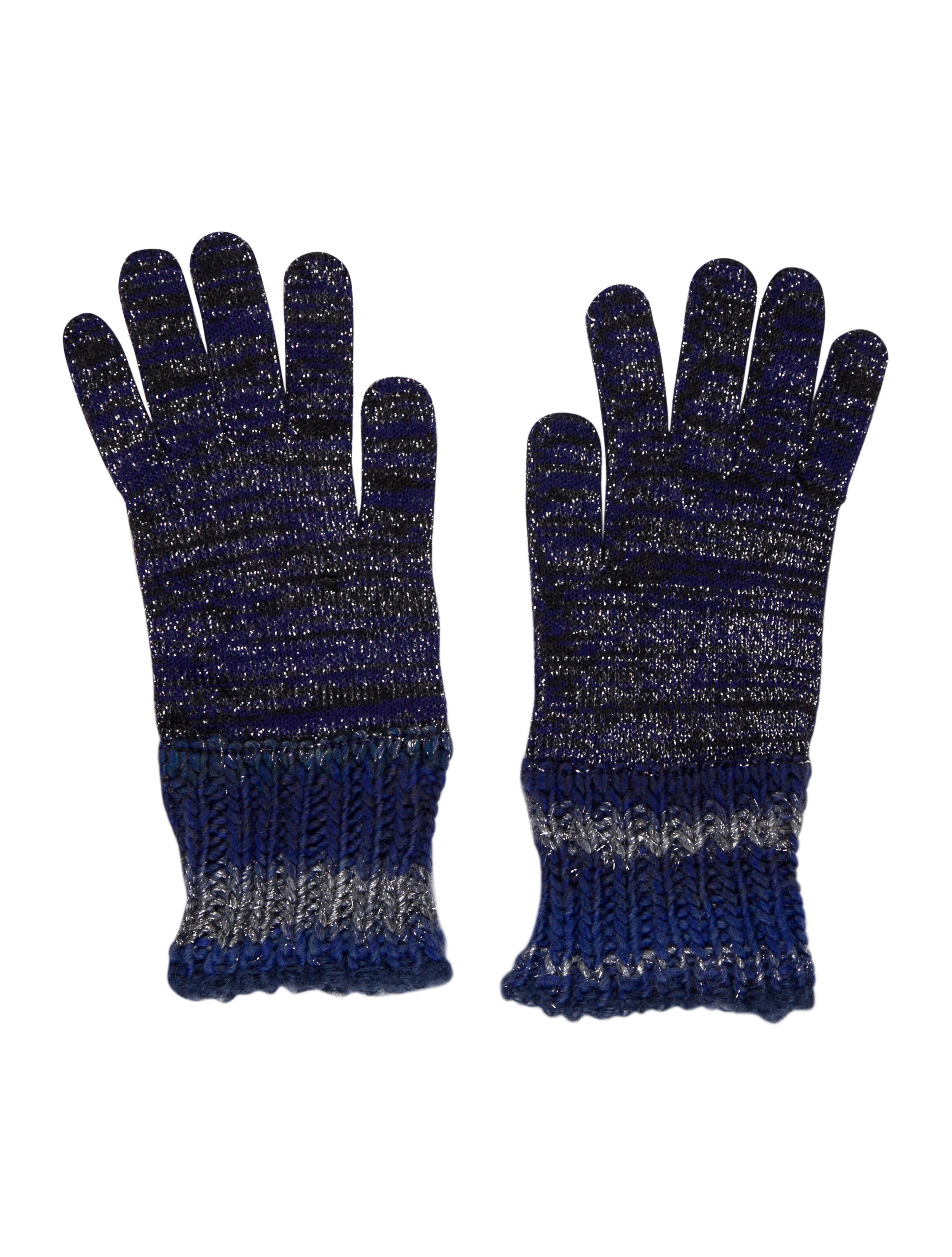 Moschino Suede ChainLink Gloves Brown Winter Accessories, Accessories MOS34729 The RealReal