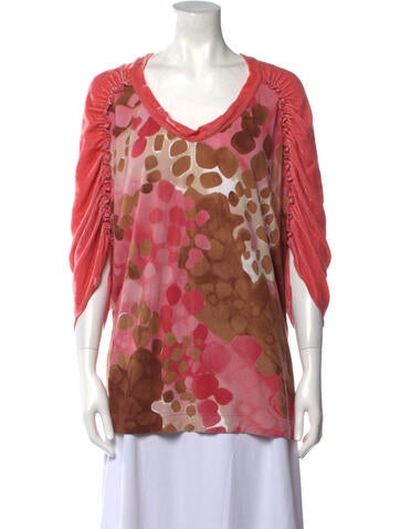 Missoni Tops Printed V-Neck Tunic M
