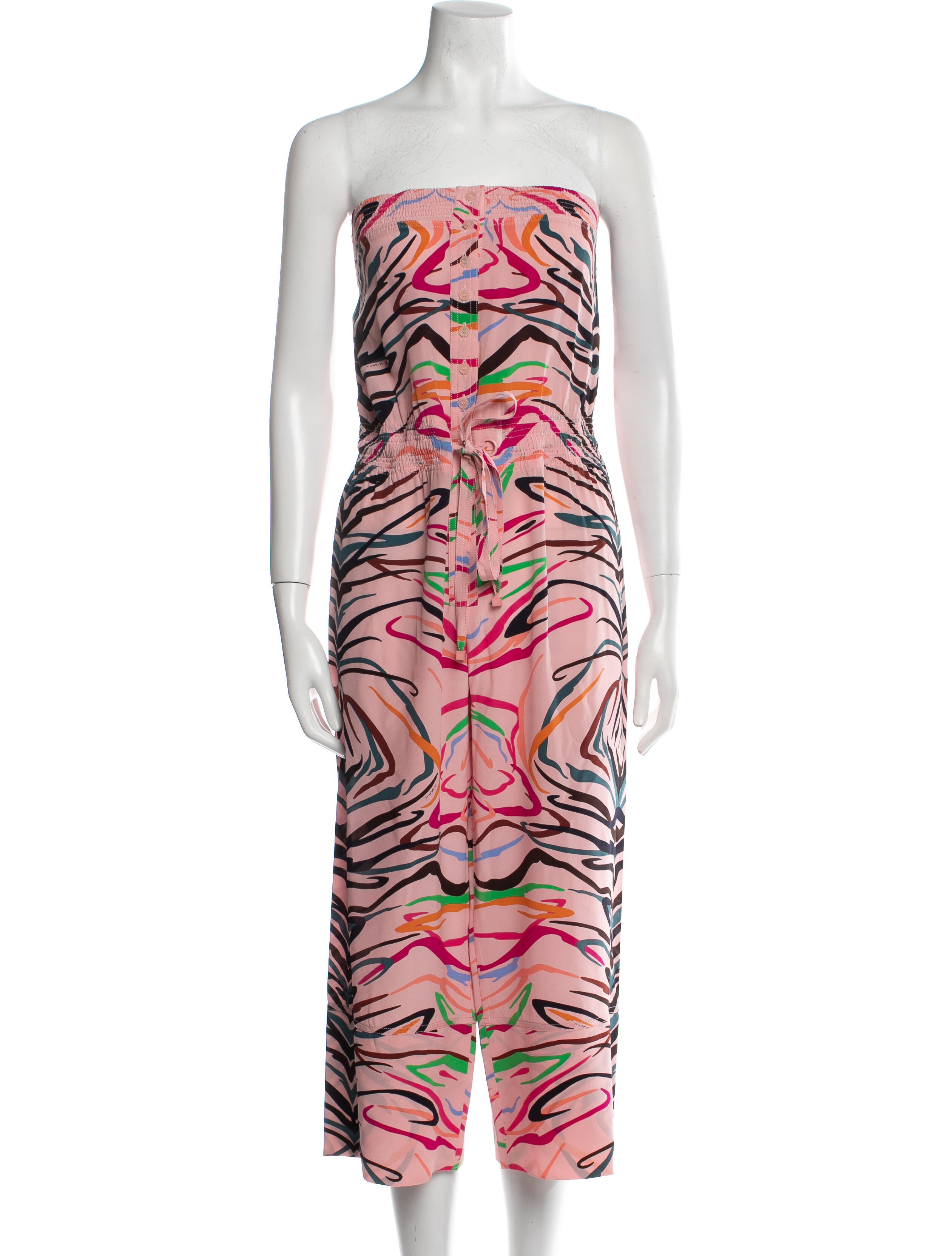 Missoni Printed Strapless Jumpsuit