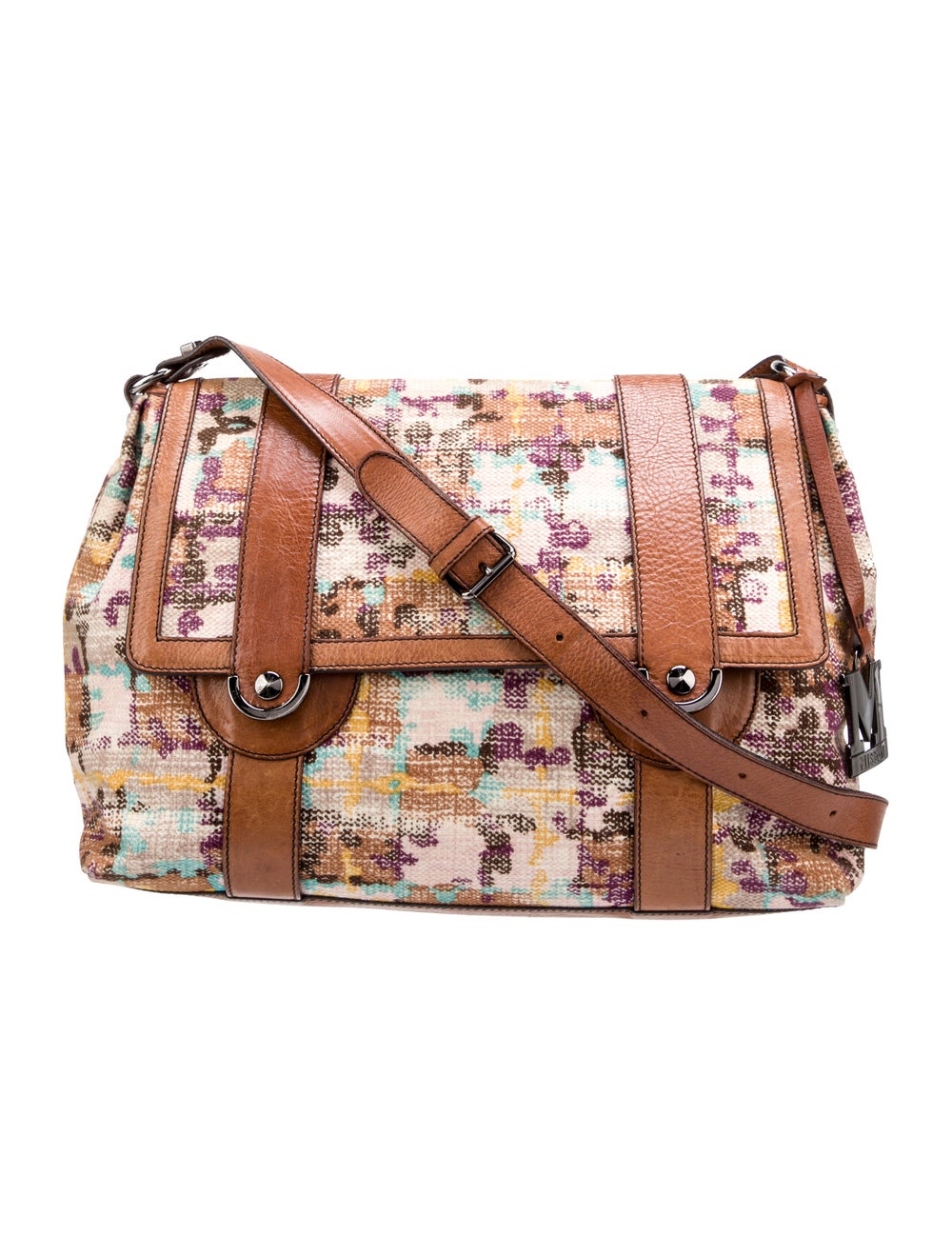 Missoni LeatherTrimmed Shoulder Bag Gem