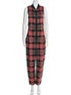 M Missoni Plaid Print Mock Neck Jumpsuit