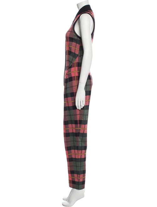 M Missoni Plaid Print Mock Neck Jumpsuit