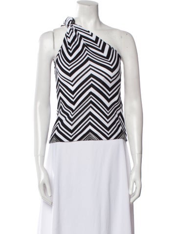 Missoni Tops Striped One-Shoulder Top Us6, It42 | M