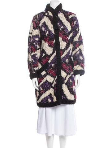 Missoni Coats Vintage Late 1980's - Early 1990's Faux Fur Coat XL