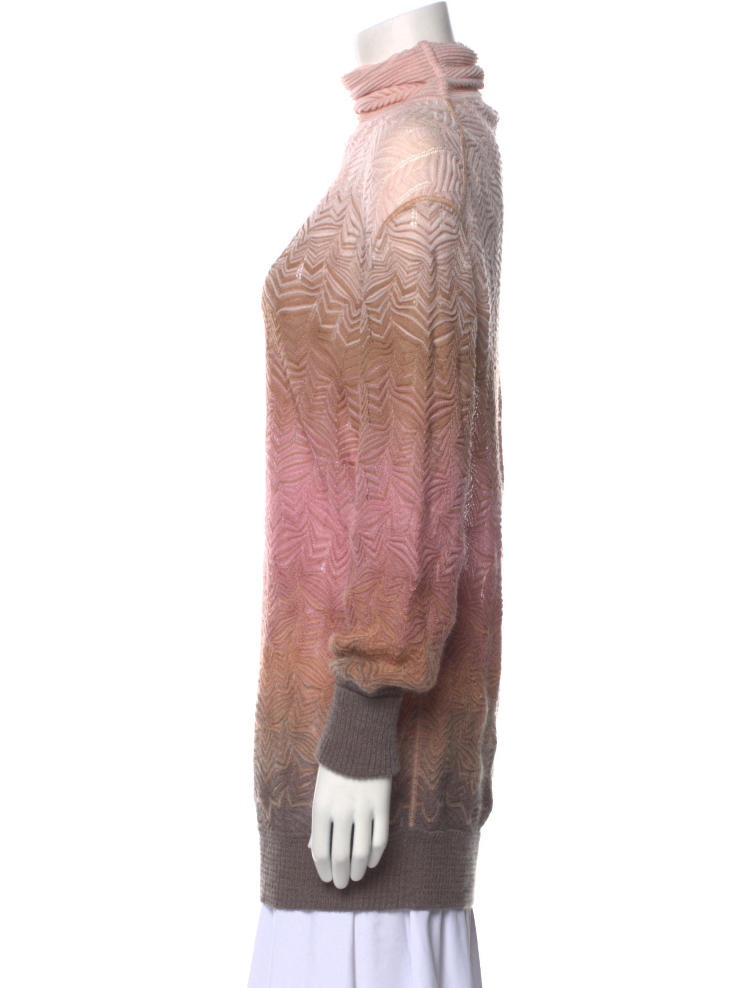 Missoni Tie-Dye Print Turtleneck Sweater