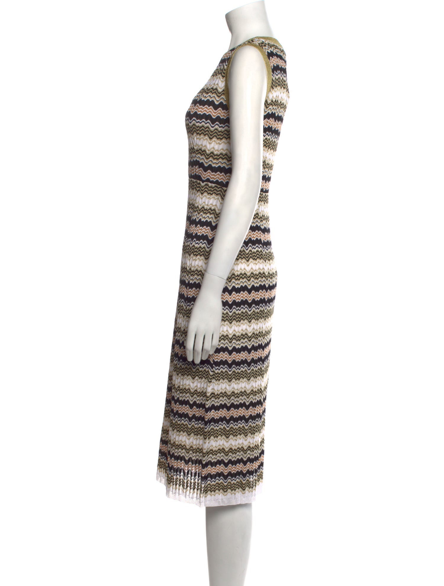 Missoni Striped Midi Length Dress