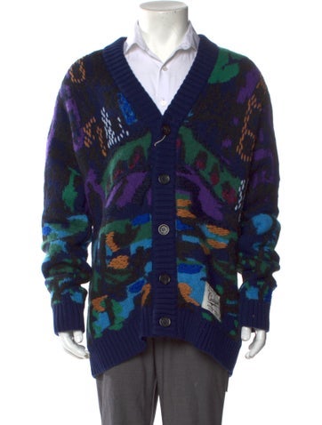 Missoni Sweaters Printed V-Neck Cardigan L