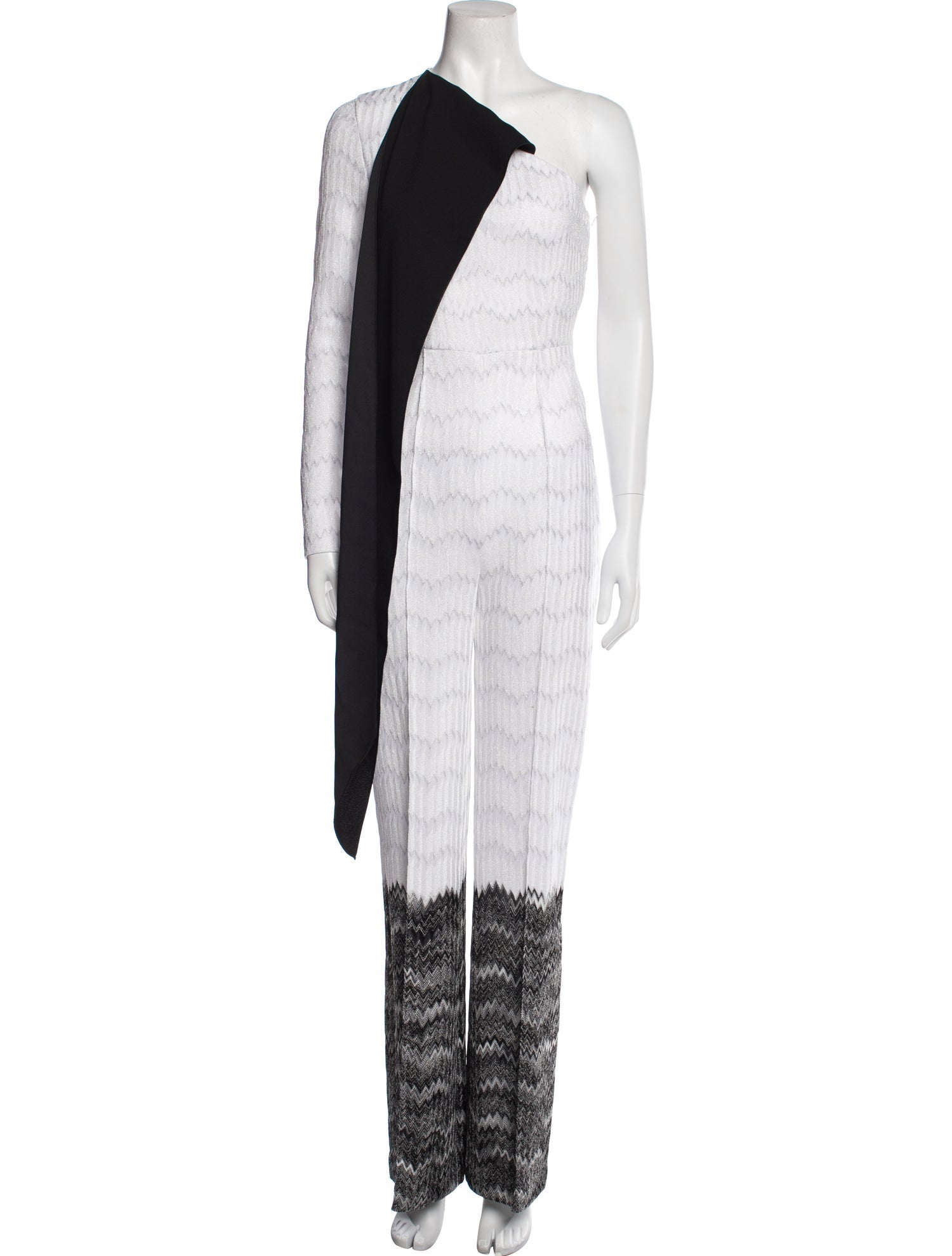 Missoni Striped One-Shoulder Jumpsuit w/ Tags