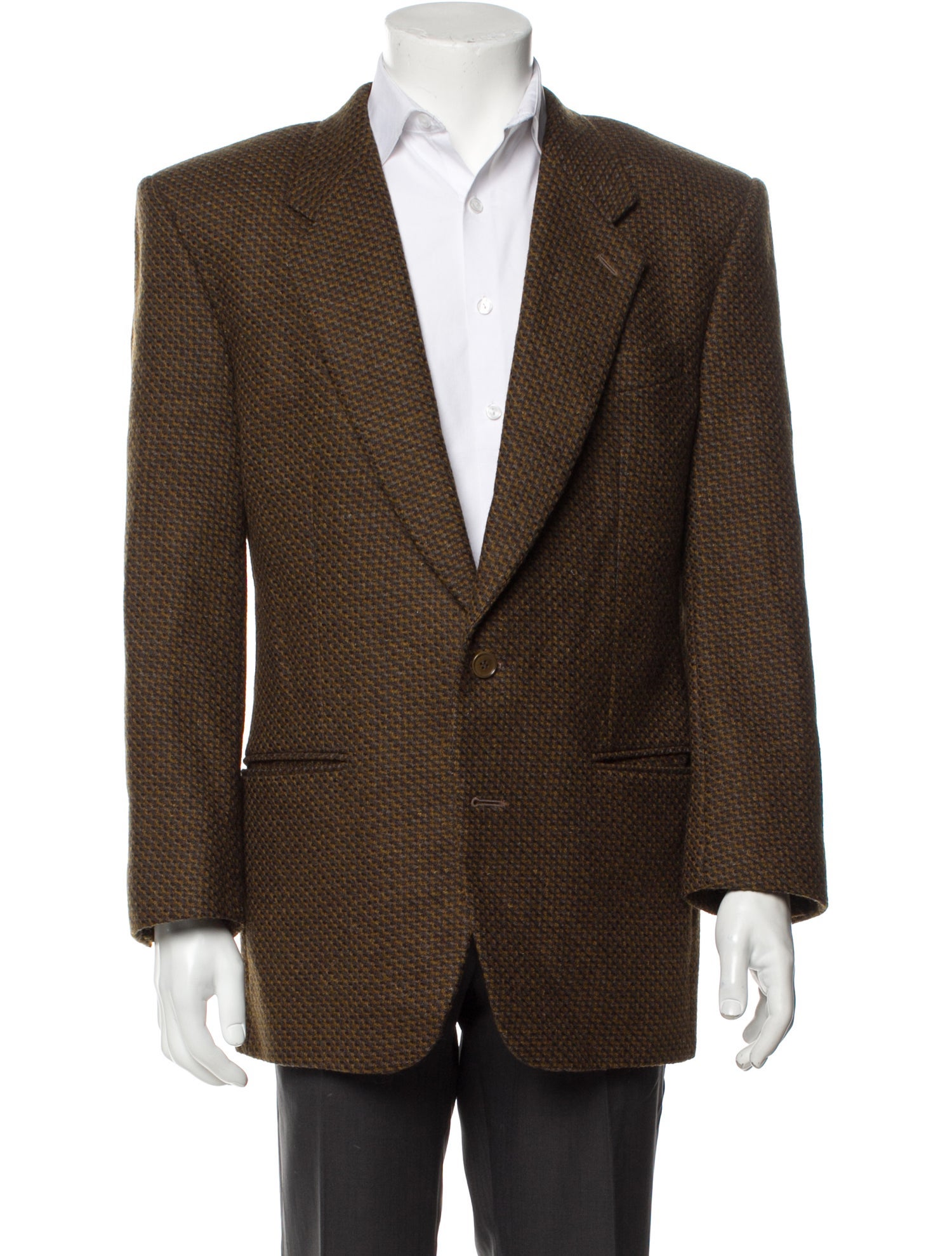 Missoni Virgin Wool Tweed Pattern Blazer