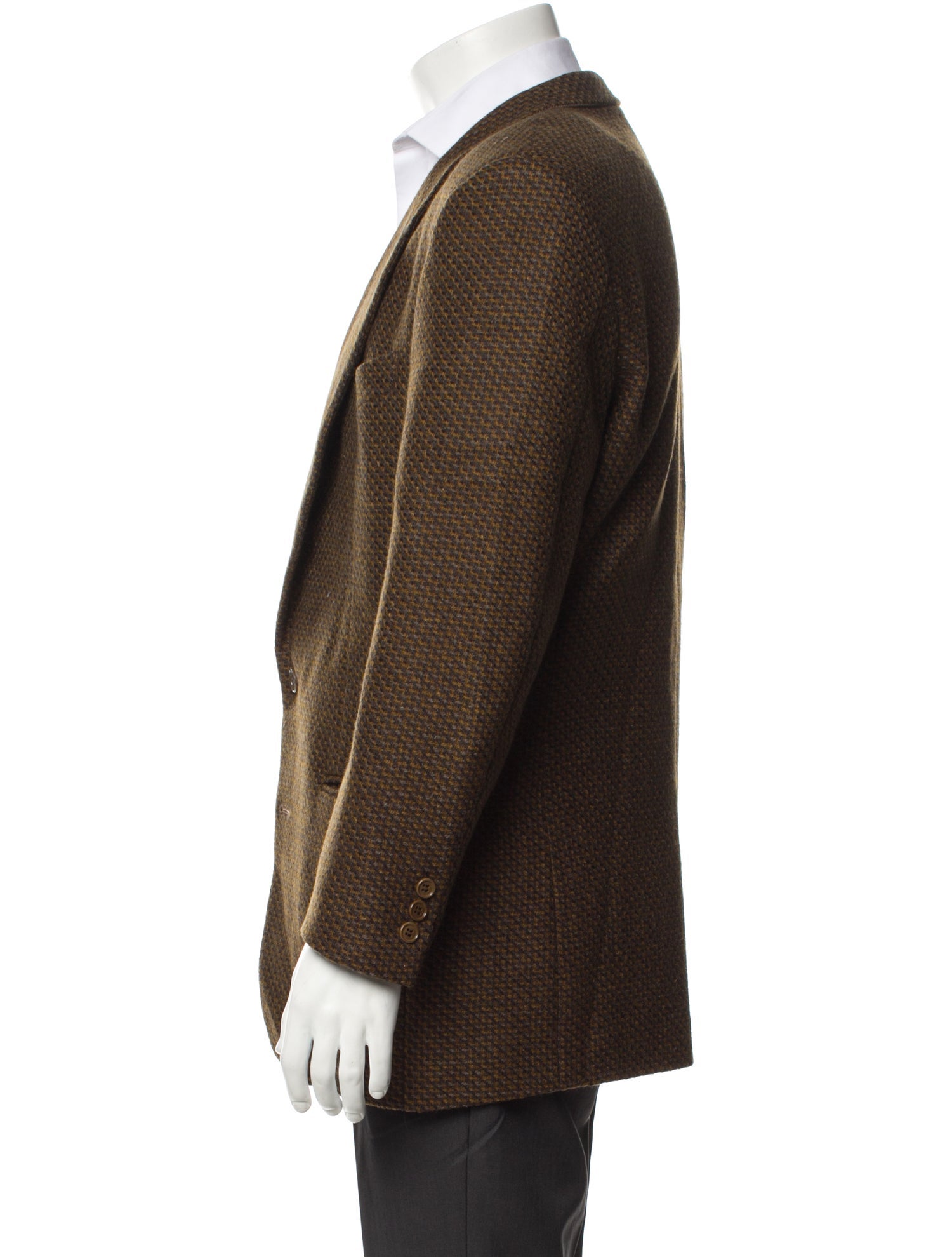 Missoni Virgin Wool Tweed Pattern Blazer