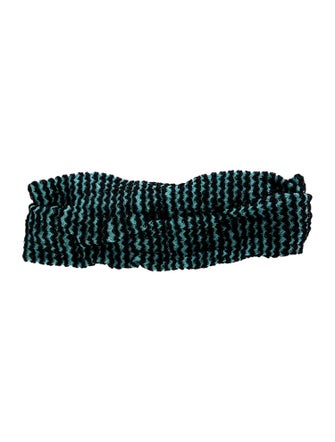 Missoni Green patterned headband