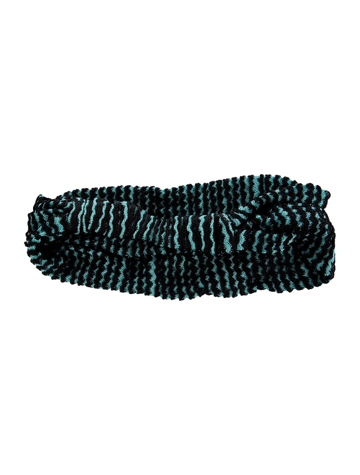 Missoni Green patterned headband