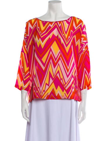 Missoni Tops Silk Printed Blouse M