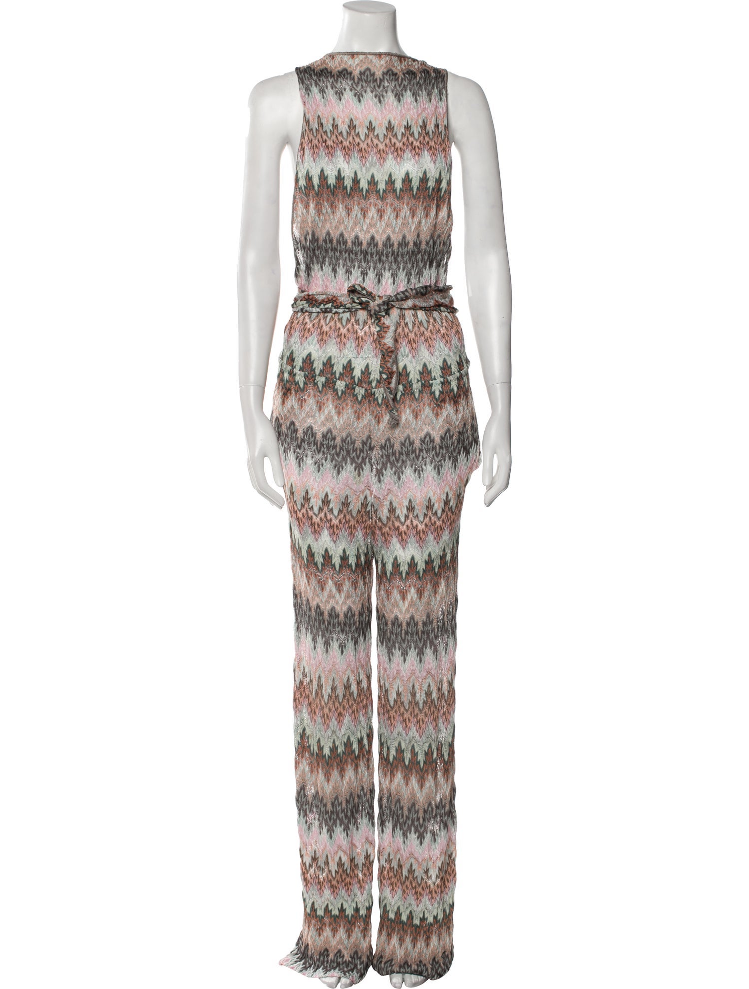 Missoni Printed Bateau Neckline Jumpsuit