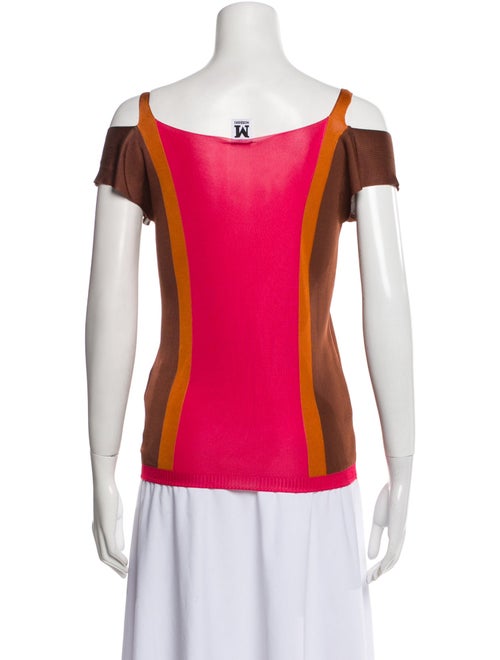 Missoni Colorblock Pattern Square Neckline Top