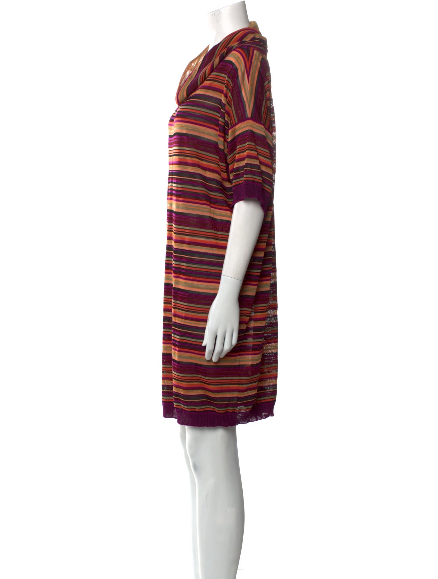Missoni Striped Cowl Neck Top