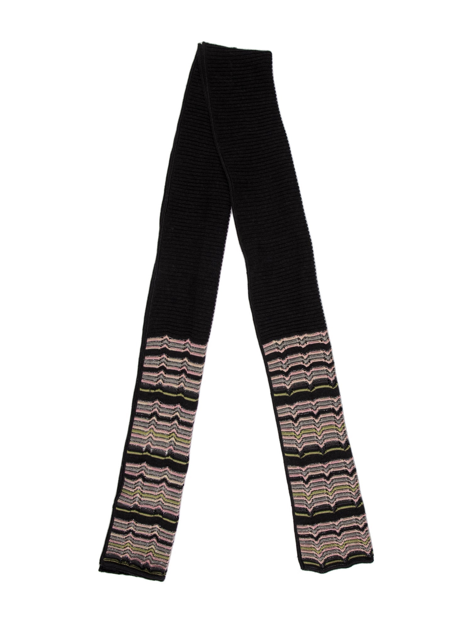 M Missoni Wool Striped Scarf