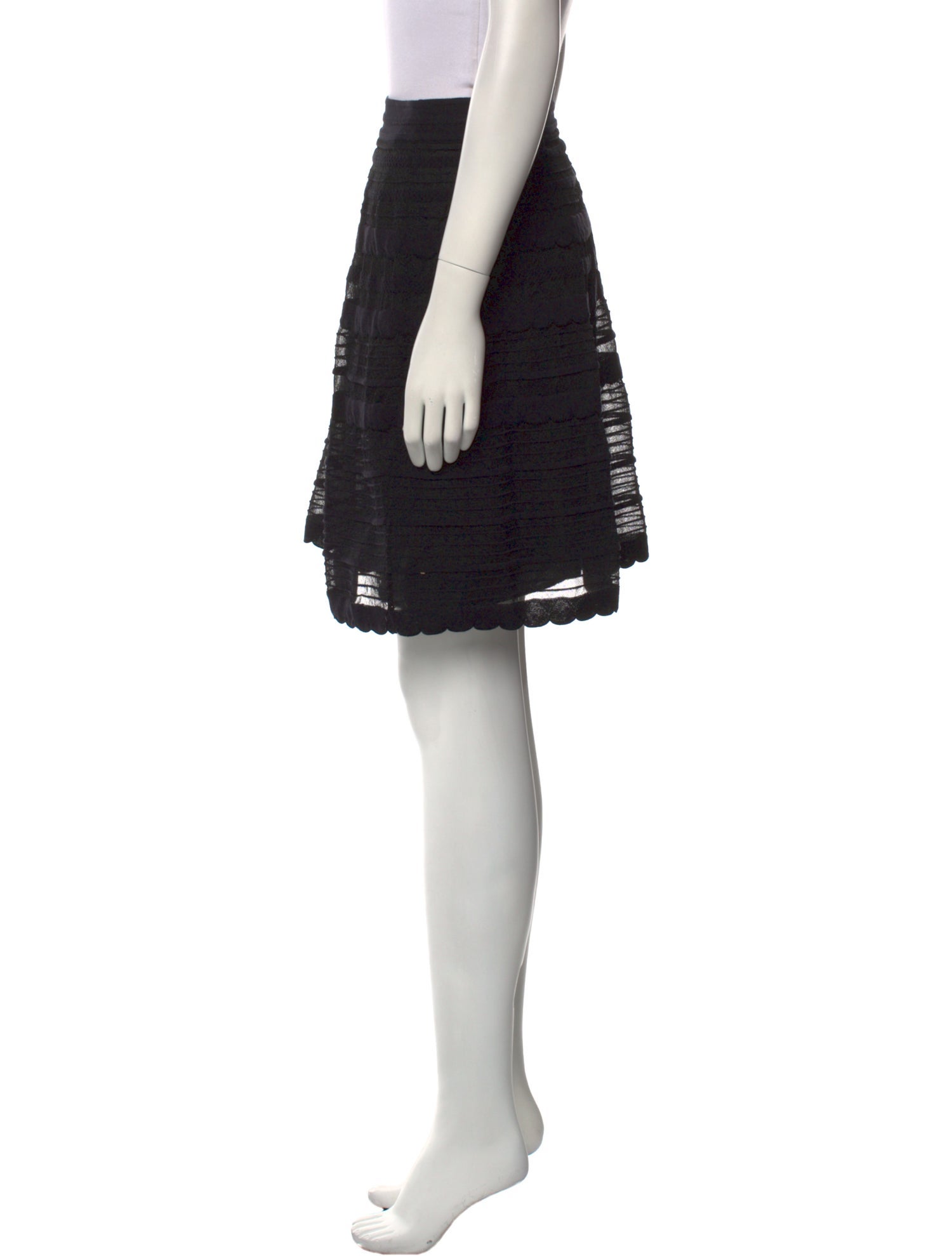 Missoni Mesh Accents Knee-Length Skirt