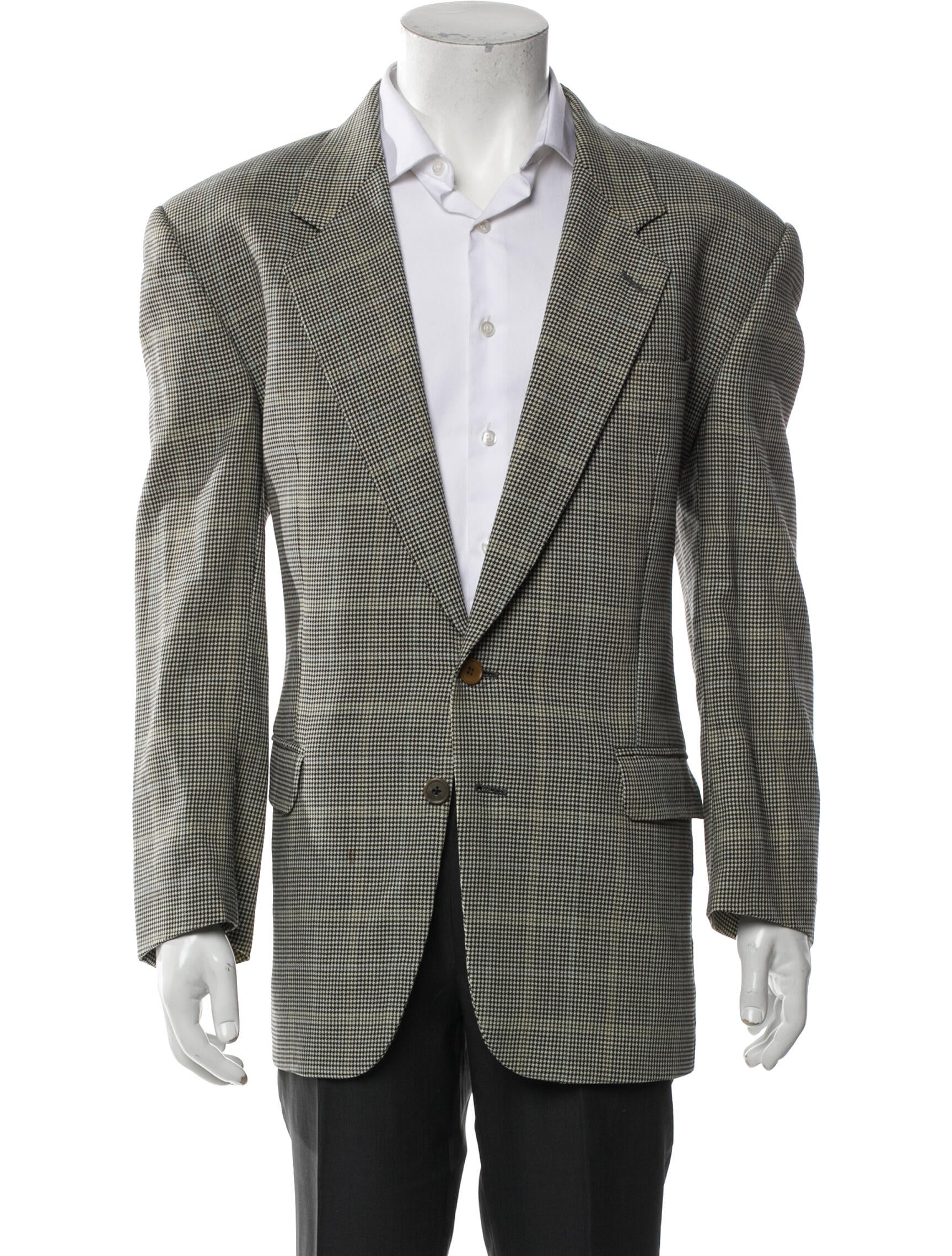 Missoni Virgin Wool Houndstooth Print Sport Coat