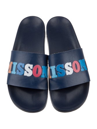Missoni Rubber Graphic Print Slides