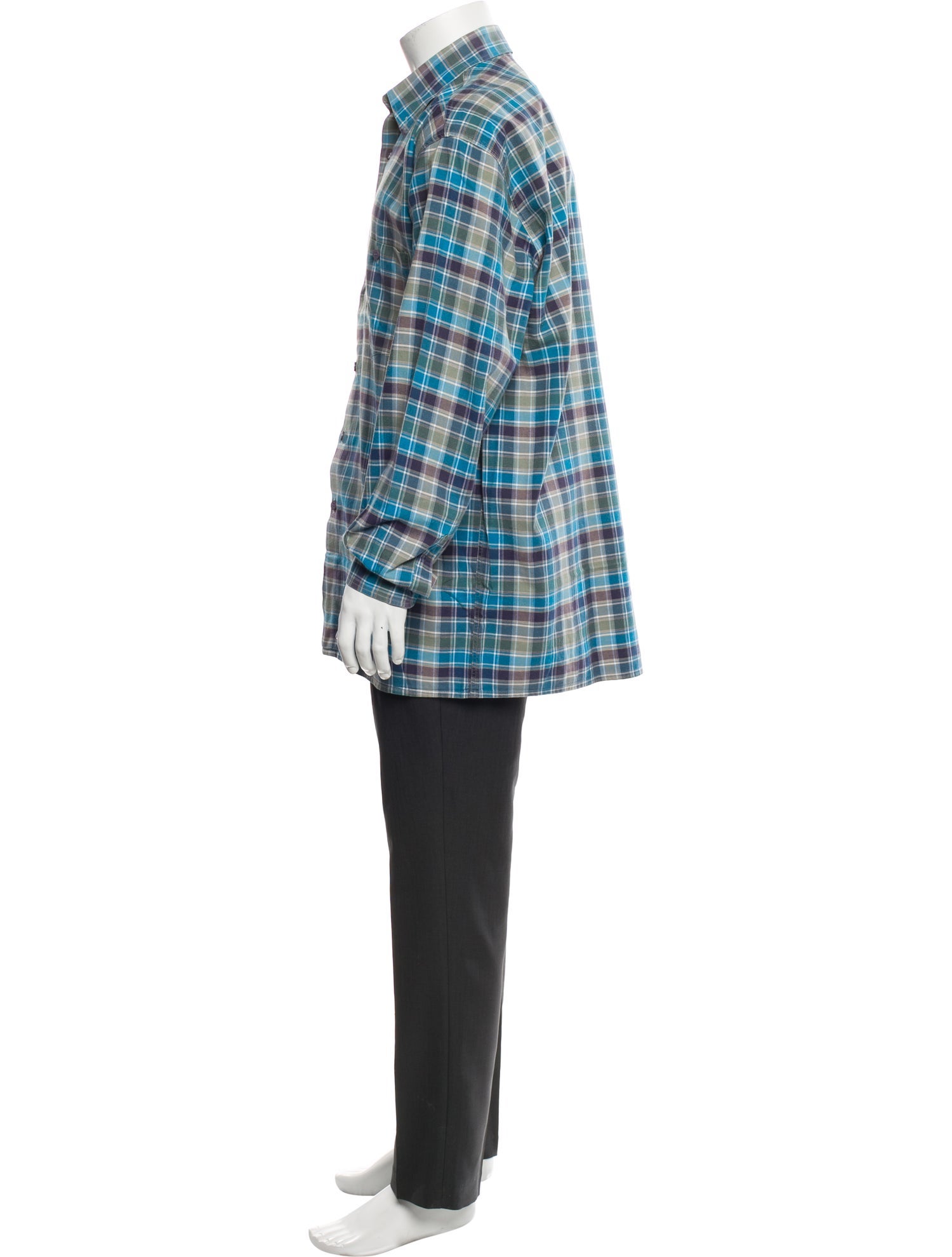 Missoni Plaid Print Long Sleeve Shirt