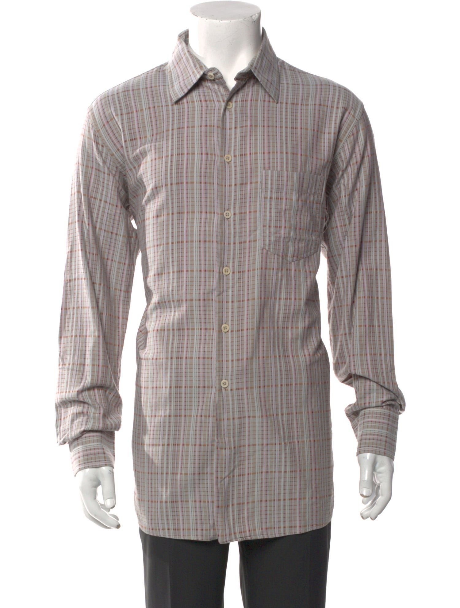 Missoni Plaid Print Long Sleeve Shirt