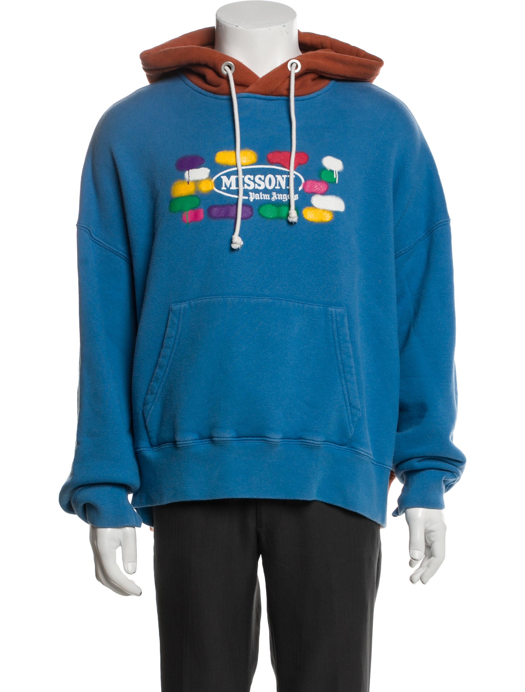 Palm Angels x Missoni Graphic Print Crew Neck Hoodie